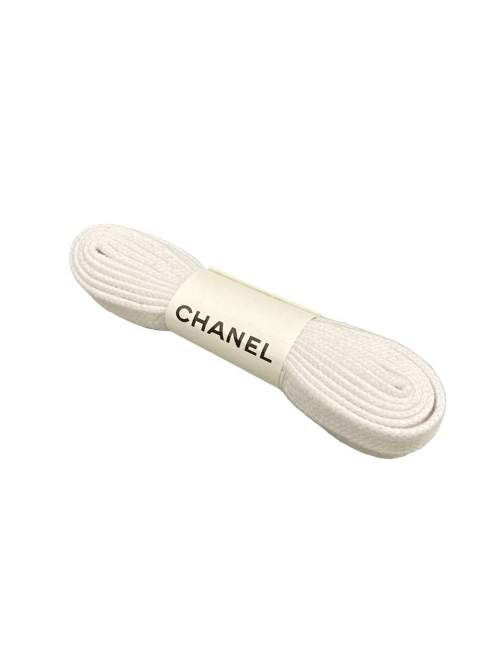 Chanel Sneakers 36.5 White Ivory Black CC Logo Cotton Leather - Picture 11 of 13